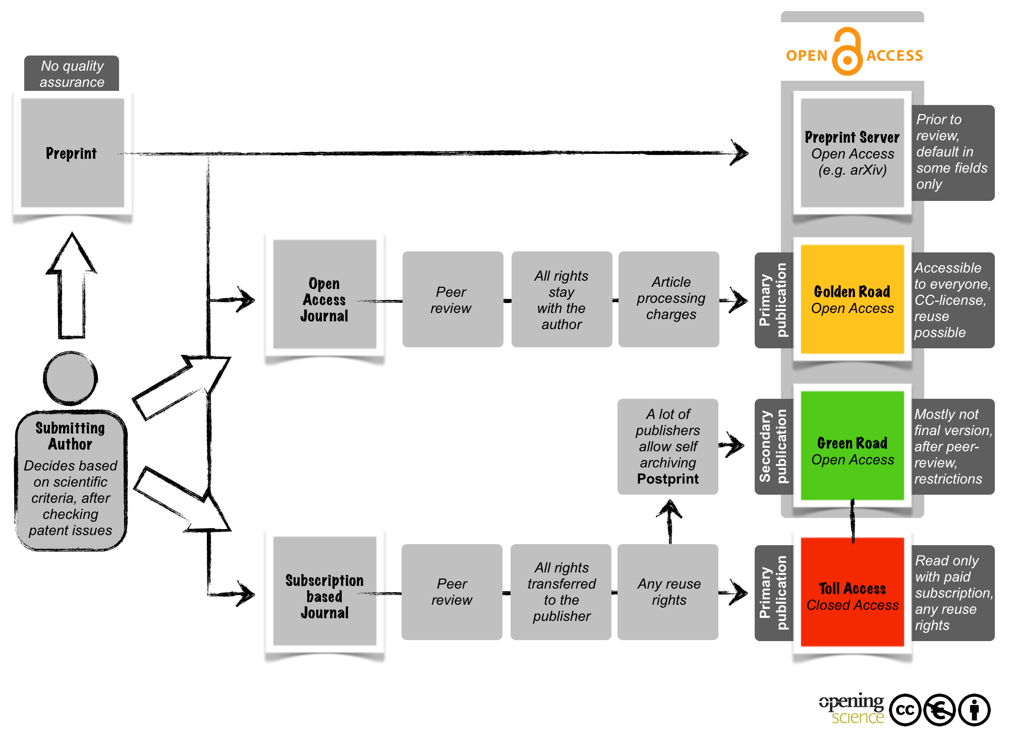 Figure 1. The Open Access process, an overview.